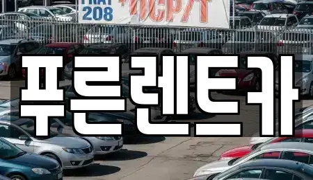 서울특별시 용산구 신창동 렌트카 전문 푸른렌트카