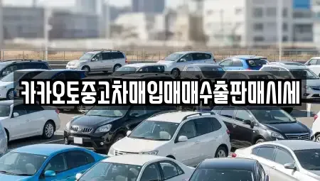 서울특별시 용산구 한강로3가 중고차매입 전문 카카오토중고차매입매매수출판매시세