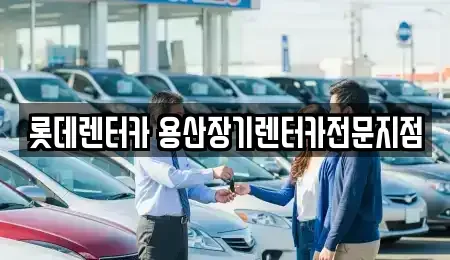 서울특별시 중구 남대문로4가 장기렌트카 전문 롯데렌터카 용산장기렌터카전문지점