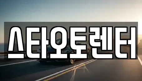 서울특별시 중구 방산동 렌트카 전문 스타오토렌터
