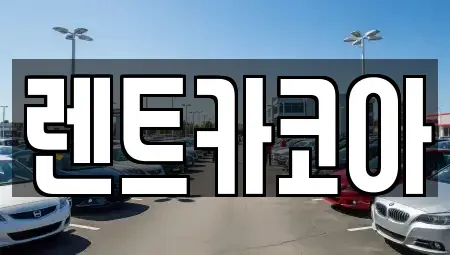 서울특별시 중구 수하동 렌트카 전문 렌트카코아