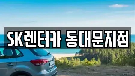 서울특별시 중구 주교동 렌트카 전문 SK렌터카 동대문지점