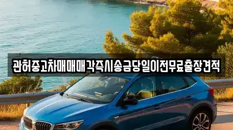 서울특별시 중구 중림동 중고차매매 전문 관허중고차매매매각즉시송금당일이전무료출장견적