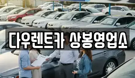 서울특별시 중랑구 상봉동 렌트카 전문 다우렌트카 상봉영업소