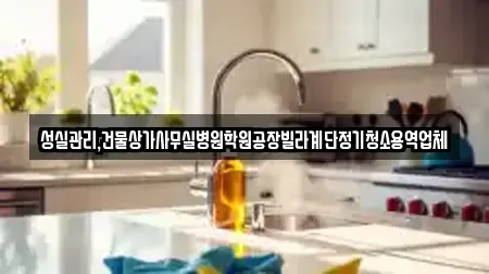 성실관리,건물상가사무실병원학원공장빌라계단정기청소용역업체
