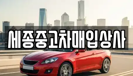 세종 어진동 중고차매입 전문 세종중고차매입상사