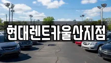 울산 북구 송정동 렌트카 전문 현대렌트카울산지점
