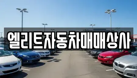 울산 북구 송정동 중고차 전문 엘리트자동차매매상사
