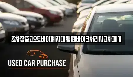 울산광역시 중구 복산동 중고차 전문 조차장중고오토바이폐지대행폐바이크처리사고차폐기