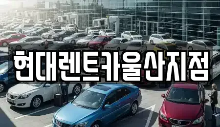 울산광역시 중구 서동 렌트카 전문 현대렌트카울산지점