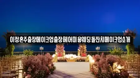이정혼주출장메이크업출장헤어미용웨딩돌잔치메이크업소개