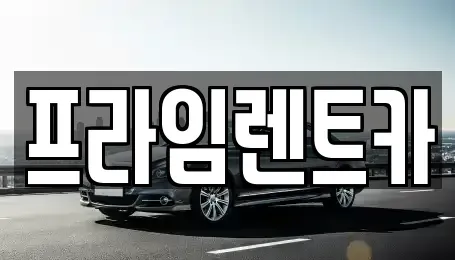 인천 강화군 강화읍 렌트카 전문 프라임렌트카