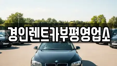 인천 남동구 도림동 렌트카 전문 경인렌트카부평영업소