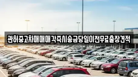 인천 남동구 도림동 중고차 전문 관허중고차매매매각즉시송금당일이전무료출장견적