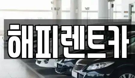 인천 남동구 만수동 단기렌트카 전문 해피렌트카