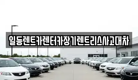 인천 남동구 만수동 장기렌트카 전문 일등렌트카렌터카장기렌트리스사고대차