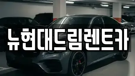 인천 동구 금곡동 렌트카 전문 뉴현대드림렌트카