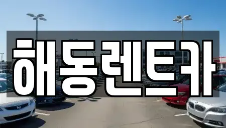 인천 서구 당하동 렌트카 전문 해동렌트카