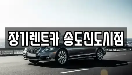 인천 연수구 장기렌트카 전문 장기렌트카 송도신도시점