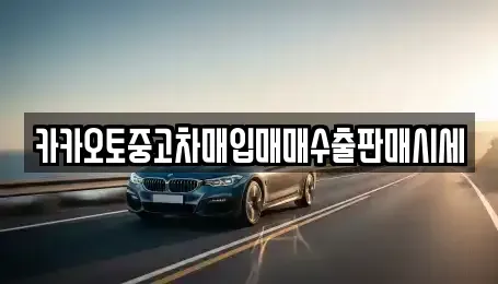 인천 연수구 중고차매입 전문 카카오토중고차매입매매수출판매시세