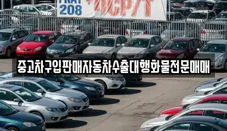 인천광역시 중구 덕교동 중고차매매 전문 중고차구입판매자동차수출대행화물전문매매