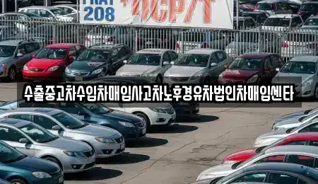 전남 순천시 조례동 중고차매입 전문 수출중고차수입차매입사고차노후경유차법인차매입센타