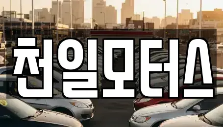 전라남도 고흥군 고흥읍 중고차매매 전문 천일모터스