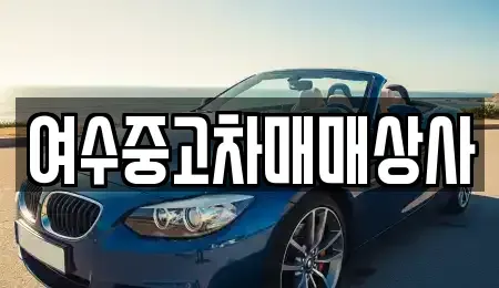 전라남도 여수시 충무동 중고차 전문 여수중고차매매상사
