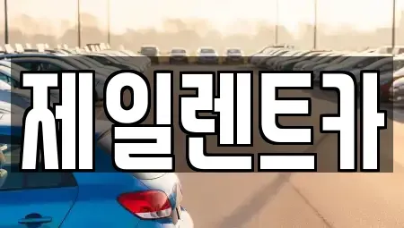 전라남도 완도군 신지면 렌트카 전문 제일렌트카