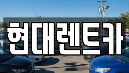 전북 군산시 중앙로2가 렌트카 전문 현대렌트카