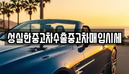 전북 군산시 중앙로2가 중고차 전문 성실한중고차수출중고차매입시세