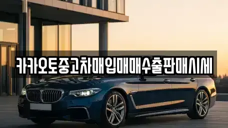 전북 완주군 운주면 중고차 전문 카카오토중고차매입매매수출판매시세