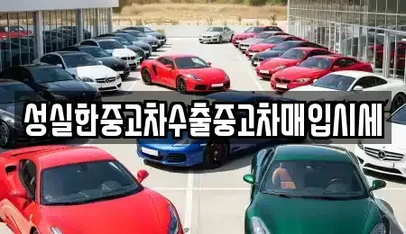 전북 익산시 창인동2가 중고차매입 전문 성실한중고차수출중고차매입시세
