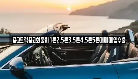 전북 전주시 완산구 경원동3가 중고차매매 전문 중고트럭중고화물차1톤2.5톤3.5톤4.5톤5톤매매매입수출