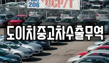 전북특별자치도 군산시 죽성동 중고차 전문 도이치중고차수출무역