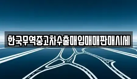전북특별자치도 정읍시 장명동 중고차매입 전문 한국무역중고차수출매입매매판매시세