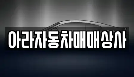 제주 제주시 이호이동 중고차 전문 아라자동차매매상사