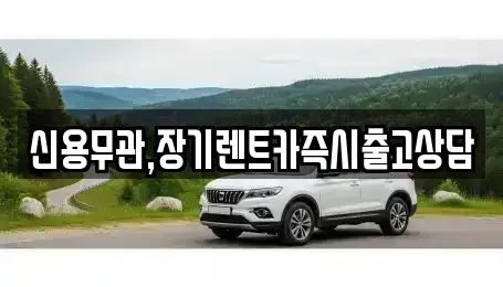 제주 제주시 장기렌트카 전문 신용무관,장기렌트카즉시출고상담