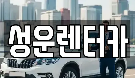 충남 금산군 진산면 렌트카 전문 성운렌터카