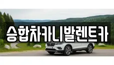 충남 금산군 진산면 렌트카 전문 승합차카니발렌트카