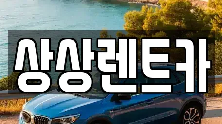 충남 서천군 렌트카 전문 상상렌트카