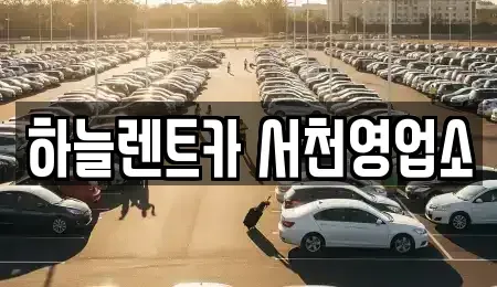 충남 서천군 렌트카 전문 하늘렌트카 서천영업소