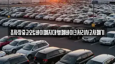 충남 서천군 비인면 중고차 전문 조차장중고오토바이폐지대행폐바이크처리사고차폐기