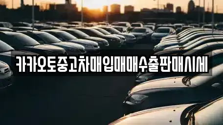 충남 서천군 중고차매입 전문 카카오토중고차매입매매수출판매시세