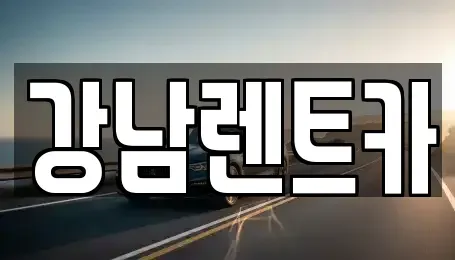 충북 옥천군 군북면 렌트카 전문 강남렌트카
