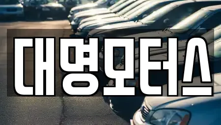 충북 옥천군 군북면 중고차 전문 대명모터스
