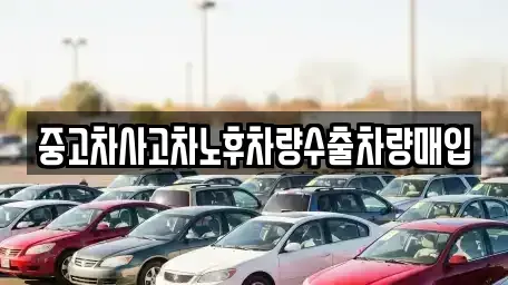 충북 음성군 삼성면 중고차매입 전문 중고차사고차노후차량수출차량매입
