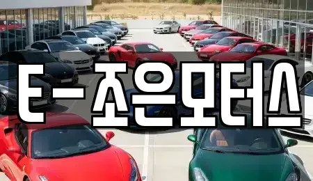 충북 청주시 상당구 산성동 중고차 전문 E-조은모터스