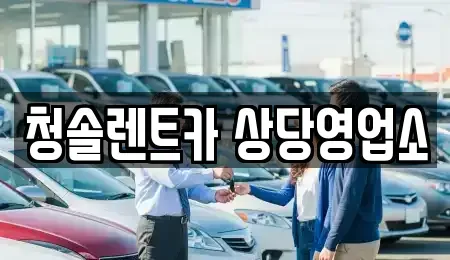 충북 청주시 상당구 용암동 렌트카 전문 청솔렌트카 상당영업소