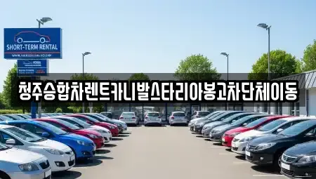 충북 청주시 상당구 탑동 렌트카 전문 청주승합차렌트카니발스타리아봉고차단체이동